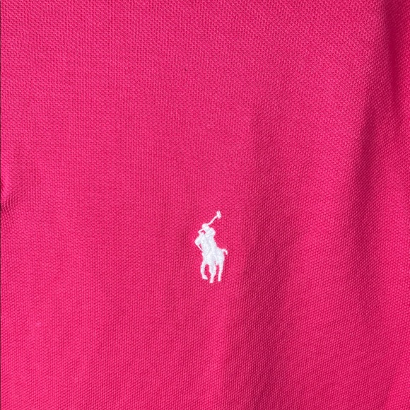 Polo by Ralph Lauren Men's Vibrant Pink Polo Shirt - Picture 3 of 4